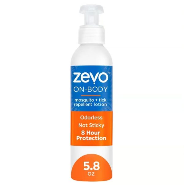 Version 1.0.0 Zevo On-Body Lotion Insect Repellent Lotion for Mosquitoes/Ticks 5.8 oz